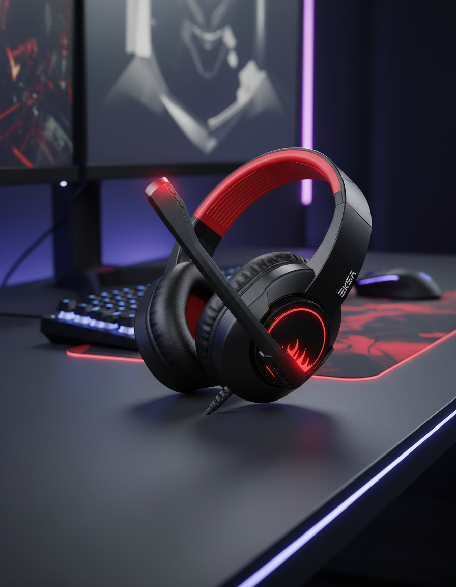 EKSA T8 Gaming Headset with Mic (Wired)
