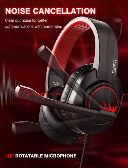 EKSA T8 Gaming Headset with Mic (Wired)